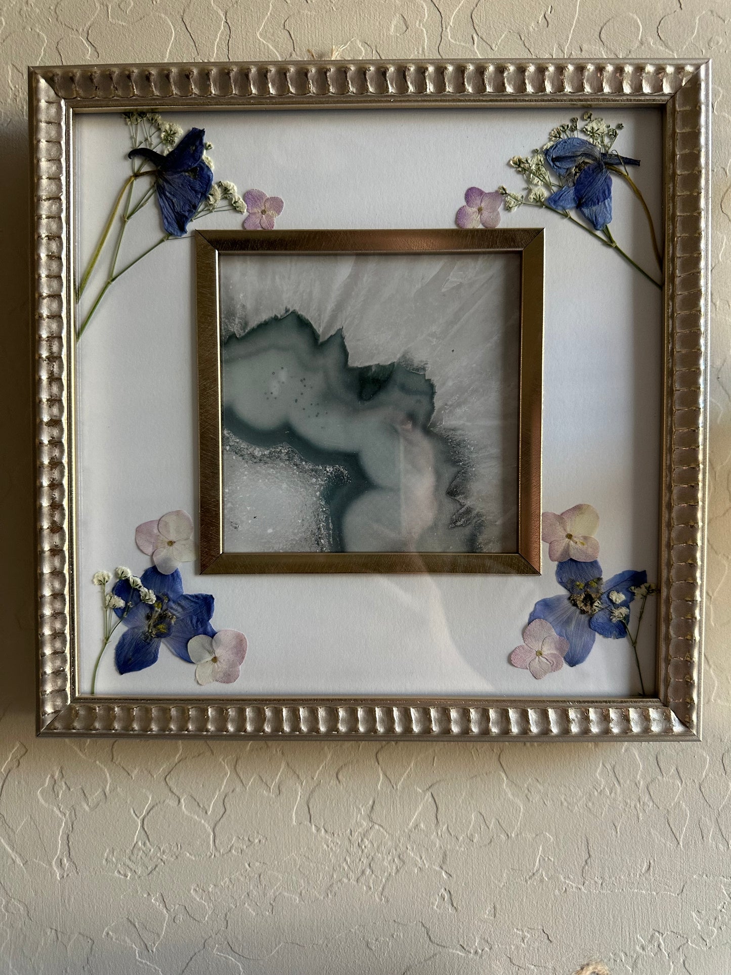 Hydrangea + Delphinium